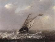 unknow artist a smalschip on choppy seas,other shipping beyond Spain oil painting artist